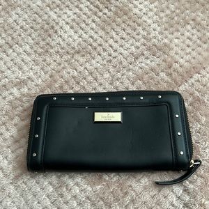 Black and Gold Kate Spade Wallet